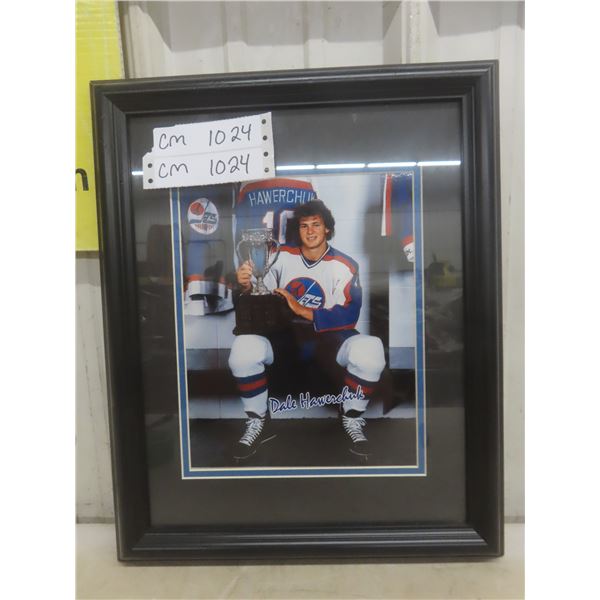 Framed Dale Hawerchuk Winnipeg Jets Photo