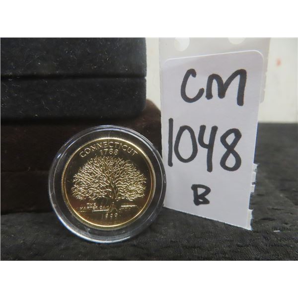 Gold-Plated U.S. Quarter