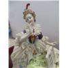 Image 8 : Dresden Lace Porcelain Figurines Group Scene Around Piano, Approx. 10" X 13" X 8", Some Skirt Da…