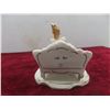 Image 11 : Three Dresden Lace Porcelain Figurines, Tallest 7 1/2" With Two Stands, Some Skirt Damage.