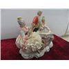 Image 2 : Dresden Lace Porcelain Figurine, Approx. 9" X 12" X 8".