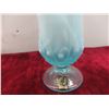 Image 8 : Pair of Fenton French Opalescent Hobnail Ruffled Bowls and Lily of the Valley Opalescent Blue Gl…