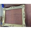 Image 2 : Three Large Picture Frames (25" X 21") and Wood-framed Mirror (28" X 23").