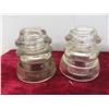 Image 2 : Set of Six Vintage Glass Insulators.