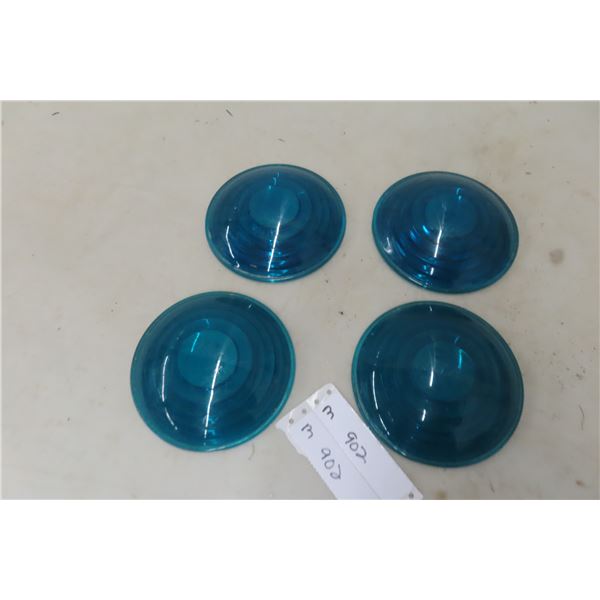 Four Railway Switchhouse Lantern Lenses