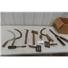 Image 1 : Sugar Beet Knife, Hand Sickle, Hatchet, Course Comb, Furse Iron, and Pliers