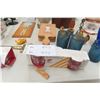 Image 3 : Wall Clock, Flask, Decanter, Glassware; Nut/Bolt Press Pin and More