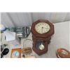 Image 8 : Wall Clock, Flask, Decanter, Glassware; Nut/Bolt Press Pin and More