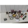 Image 1 : Vintage Auto/Tractor Headlights and Taillights, Plus Gauge