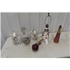 Image 1 : Chandelier, Bedside Lamp, Older Heat Bulb, and Clamp