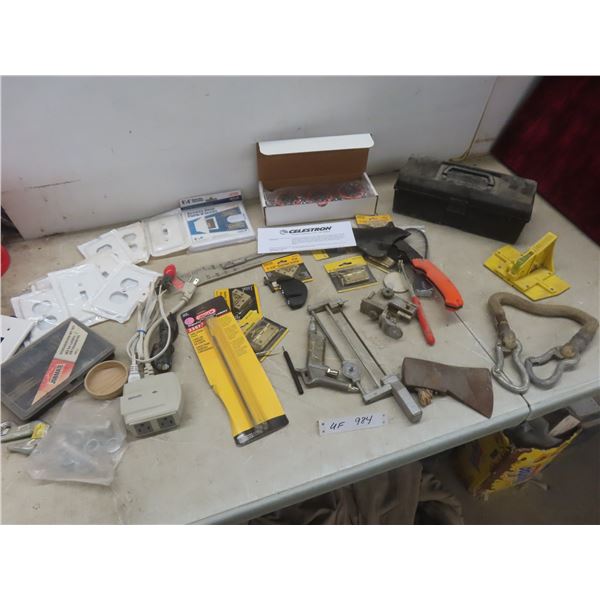 New Electrical Face Plates/Cabinet Hinges/Corner Braces/Bolts/Hooks/and More