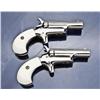 Image 1 : Pair of Colt .22 caliber derringers, factory nickel plated, simulated ivory grips, serial number “88