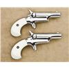Image 2 : Pair of Colt .22 caliber derringers, factory nickel plated, simulated ivory grips, serial number “88