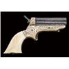 Image 2 : Sharps type I .22 cal rimfire pepperbox derringer, period scroll or factory engraved, original ivory
