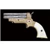 Image 1 : Sharps type 2A 30 cal. R.F. pepperbox derringer fully and finely period engraved, silver and gold pl