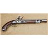 Image 1 : Model 1817 US flintlock single shot pistol, .69 cal., 11” round barrel, bright finish, wood stock, i