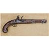 Image 1 : Model 1819 US flintlock single shot pistol by S. North, .54 cal., 10” round barrel, brown finish, wo