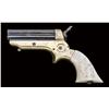 Image 1 : Sharps model 1a .22 rimfire cal. pepperbox derringer gold plated w/magnificent double-high relief ca