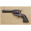 Image 1 : Colt SAA revolver, .45 cal., 4-3/4” barrel, blue finish, checkered hard rubber Colt eagle grips, #11