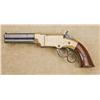 Image 2 : Inscribed Volcanic lever action pistol, .31 cal., 3-1/2” barrel, brass frame, iron barrel assembly, 