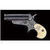 Image 1 : Sharps model 4c 32 rim fire caliber pepperbox-derringer finely period engraved raised carved and mon