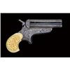 Image 2 : Sharps model 4c 32 rim fire caliber pepperbox-derringer finely period engraved raised carved and mon
