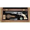 Image 1 : Colt Model 1861 Navy percussion revolver, factory engraved, raised carved ivory grips, .36 cal., 7-1