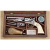 Image 1 : Cased engraved and inscribed Colt Model 1862 Police percussion revolver, .36 cal., 4-1/2” barrel, si