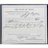 Image 1 : Original State of Texas arrest warrant for any Sheriff of the State of Texas for J.J. Taylor, dated 