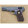Image 1 : Colt Model 1903 “U.S. Property” marked semi-auto pistol, .32 cal., blue finish, checkered medallion 