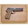Image 2 : Sig Model P210 special factory edition 9mm, finely factory engraved with oak leaf pattern with gold 