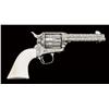 Image 2 : Colt Single Action Army revolver, .45 caliber, 4-3/4” barrel, fully and finely master-engraved by Ho