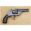 Image 2 : Smith & Wesson 44 DA First Model revolver, .44 cal., 4” barrel, blue finish, checkered hard rubber g
