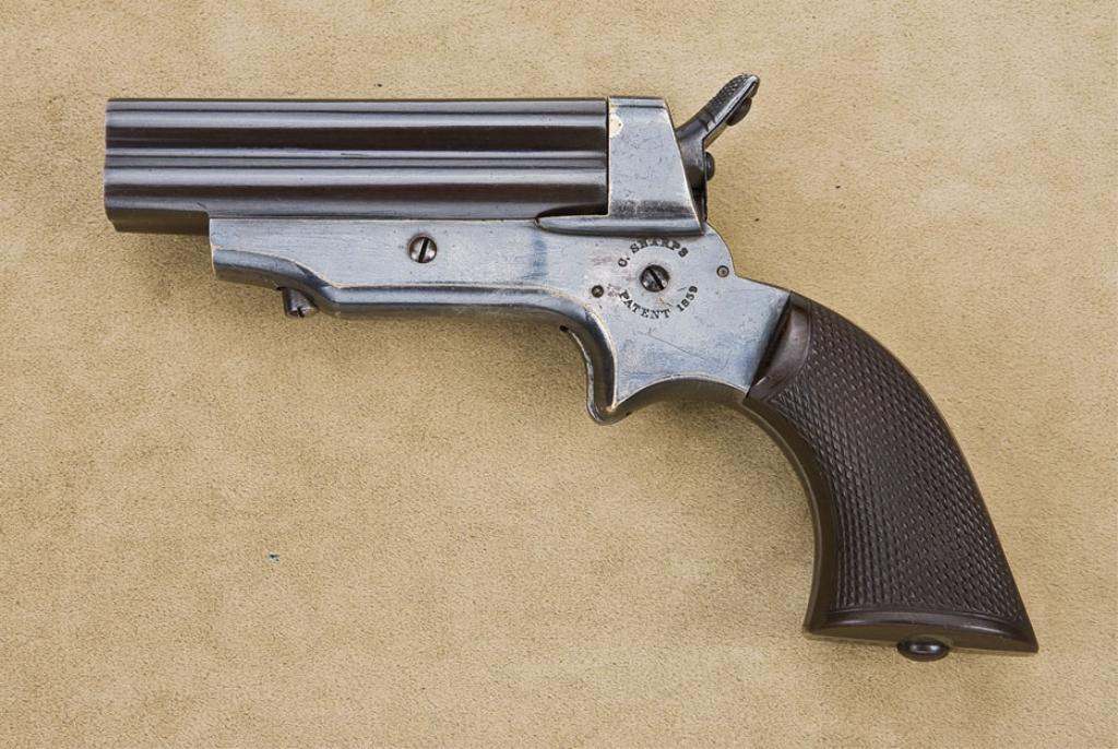Excellent Sharps model 2A .30 cal rimfire pepperbox derringer 3” bbl’s ...