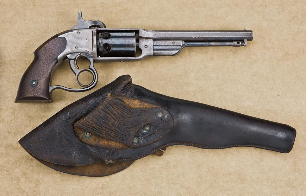 Savage revolving percussion Navy Model revolver, .36 cal., 7” octagon ...