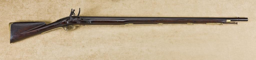 Brown Bess style flintlock musket, .80 cal., 42” round barrel, brass ...