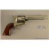 Image 1 : Colt Single Action Army Revolver, .45 caliber 5-1/2" barrel, nickel finish, wood grips, serial #1092