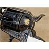 Image 8 : Extensively deluxe engraved, 24 K gold inlaid, inscribed Colt SAA Sheriff’s Model revolver, .45 cal.