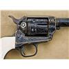Image 8 : Outstanding custom engraved and 24 K gold inlaid Colt Storekeeper's Model SAA revolver, .45 Long Col