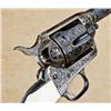 Image 8 : Extensively deluxe engraved, 24 K gold inlaid, inscribed Colt SAA Sheriff’s Model revolver, .45 cal.