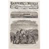 Image 2 : Lot of two interesting Civil War-related documents including an original copy of Harper’s Weekly dat