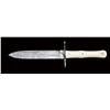 Image 1 : Small fancy Sheffield fixed-blade dirk knife. Approx. 9-3/4” overall, 5-1/2” spearpoint blade. Ricas