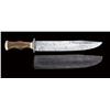Image 2 : Large Sheffield Bowie knife by early maker “Marshes and Shepherd Ponds St.” with clipped point blade
