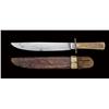 Image 1 : Rare large Rau &Todt California Bowie knife. Approx 14-3/8” overall, 9-3/8” clip blade with sharpene