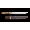 Image 2 : Rare large Rau &Todt California Bowie knife. Approx 14-3/8” overall, 9-3/8” clip blade with sharpene