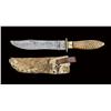 Image 2 : Will & Finck Bowie knife. 12 1/8” overall with 7 1/8” clip point blade, with sharpened false edge. T