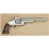 Image 2 : Smith & Wesson Model 3 American, Second Model Single Action revolver, .44 cal., 8” barrel, nickel fi