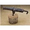 Image 1 : Iron Riverboat cannon, approx. 22” overall with affixed swivel and post, approx. 1” diameter bore, n