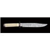 Image 2 : Large fancy Bowie knife by Arnachellum of Salem, India. Approx. 17-3/4” overall with 11-3/4” clip po