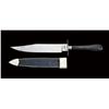 Image 1 : Small Sheffield Bowie knife by James Rodgers. Approx. 11-1/8” overall, 6-3/4 clip blade with false e